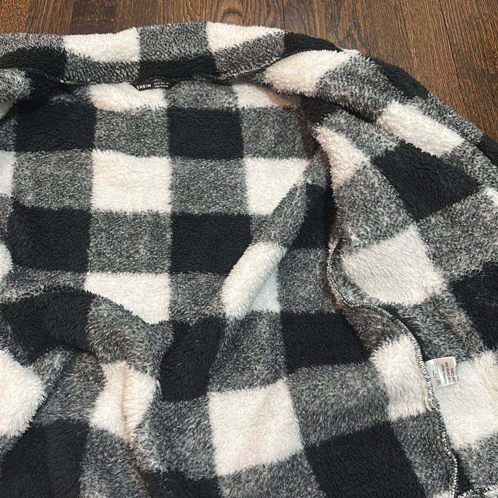 Checkered teddy jacket - Picture 4 of 4